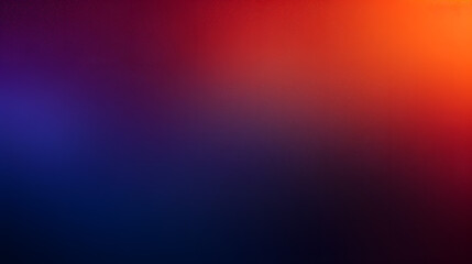 Dark grainy color gradient background, purple red orange blue black colors. Generative AI. - obrazy, fototapety, plakaty