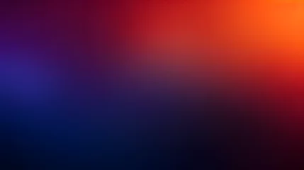 Foto op Aluminium Dark grainy color gradient background, purple red orange blue black colors. Generative AI. © tfk