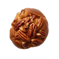 Pecan stuffing isolated on transparent background