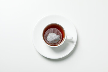 Concept of hot drink for drinking in cold season - tea