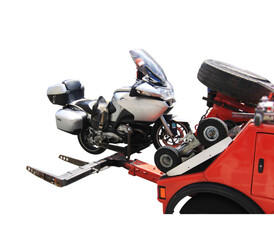 Motorcycle body repair and transport-