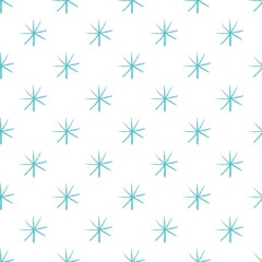 Hand drawn snowflakes seamless pattern