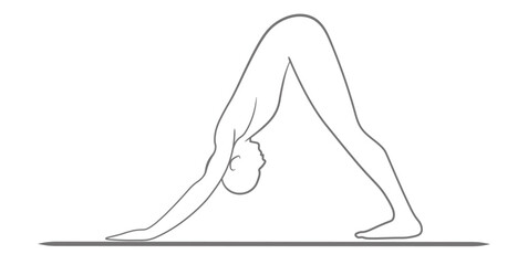 Adho Mukha Svasana, Yoga, Flexibility, Harmony, Wellness, Silhouette, Mindfulness, Relaxation