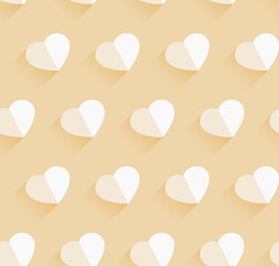 Seamless vector pattern with hearts