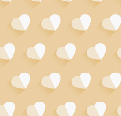 Seamless vector pattern with hearts