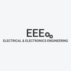 Electrical & electronics engineering logo,EEE,Typography,engineering.