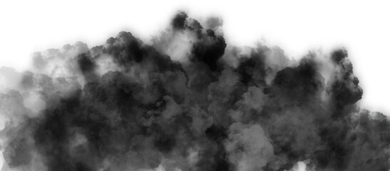 black smoke overlay effect