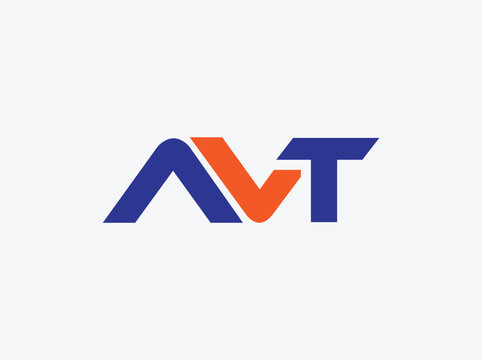 avt unique logo design vector. new avt business logo design, professional and modern avt text design