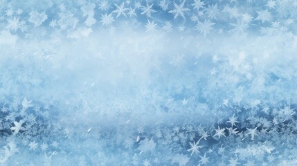 Fototapeta premium a blue and white background with snowflakes and snow flakes on the bottom of the image and the bottom of the image with snowflakes on the bottom of the bottom of the image. generative ai