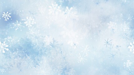  a blue and white snowflake background with white snowflakes on a light blue background with white snowflakes.  generative ai