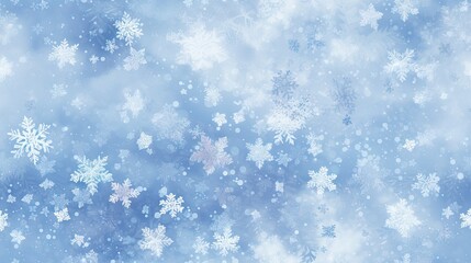  a blue and white background with snowflakes and snow flakes in the middle of the image and the snow flakes in the middle of the image.  generative ai