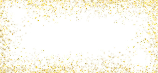 Elegant gold glittering frame