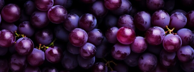 Close up of raw organic sweet red grapes background, wine grapes texture.