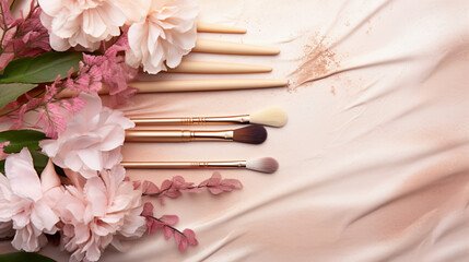 make up accessories HD 8K wallpaper Stock Photographic Image 