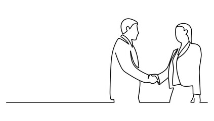 hand shake, dealing, person working , business people vector line art