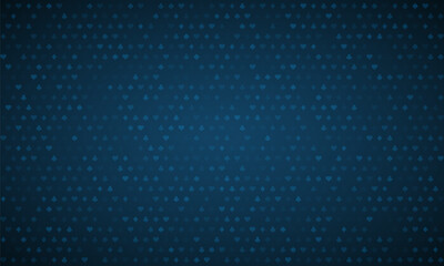 Blue background for Poker or Casino. Vector template for your design.