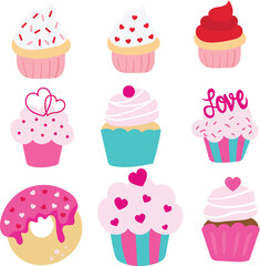 Cute Valentine Sweets Clipart