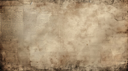 Newspaper paper grunge vintage old aged texture background