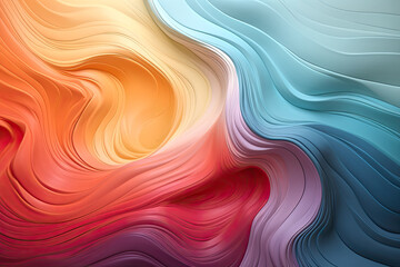 Obraz premium Swirling thick multicolored paint. 