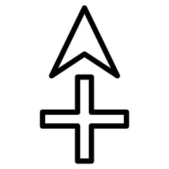 pointer signage line