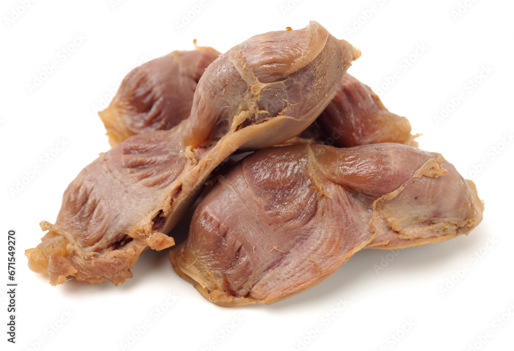 Canvas Prints chicken gizzard on white background