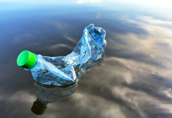 Plastic pollution is filling ocean and devastating wildlife. Aquatic trash disaster. Plastic Crisis...