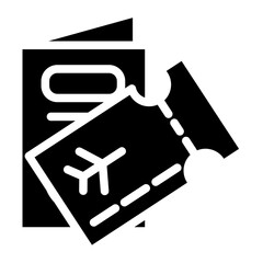 boarding pass glyph