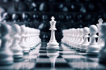 In the arena of strategy and battle, the king stands tall, embodying triumph and tactical prowess.