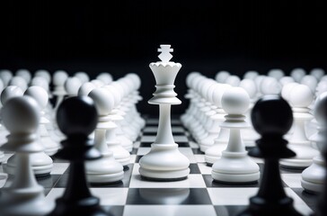 In the arena of strategy and battle, the king stands tall, embodying triumph and tactical prowess.