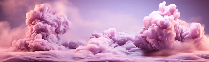 Crédence de cuisine en verre imprimé Violet pink smoke and sky for background Abstract