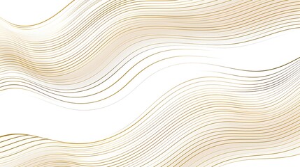 Obraz premium Deco wavy and luxury wave line bright background. Golden lines on bright wallpaper with aesthetic corporative style. Gold stripes making abstract water waving motion.