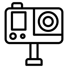camera photo line icon