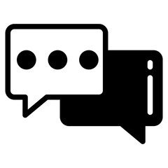 speech bubble dualtone icon