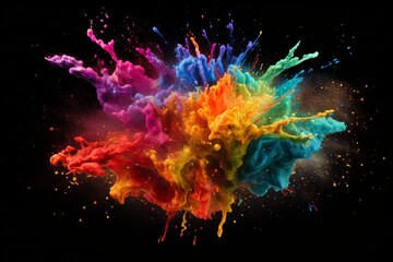 A Colorful Bursting Brain: Creativity and Artistic Concept