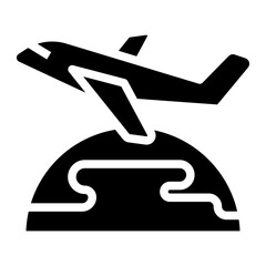 airplane glyph 