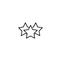  star icon vector on white background