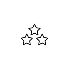  star icon vector on white background
