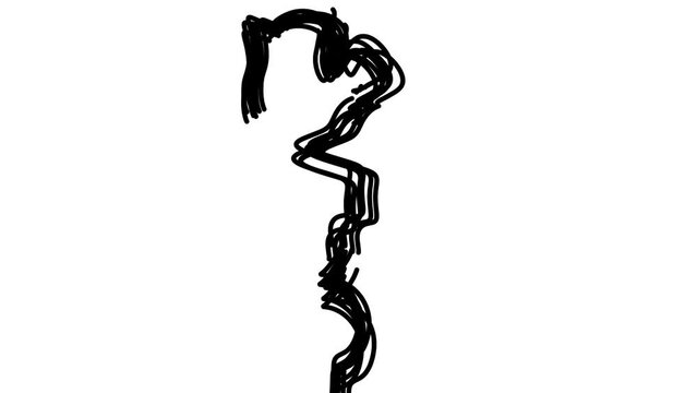 In the first art, the black screen is covered with the help of large capsules, and in the second project the screen is painted over with striped paths.