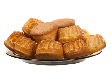 Muffins on plate