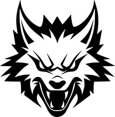 Wolf - Minimalist and Flat Logo - Vector illustration