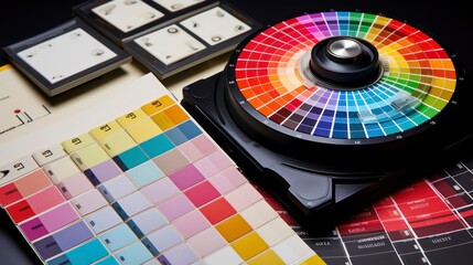 Color Calibration Swatches Represent Digital Craftsmanship in Photography and Design
