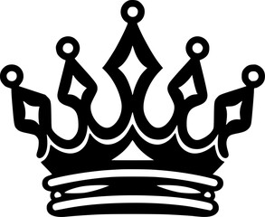 Crown | Minimalist and Simple Silhouette - Vector illustration