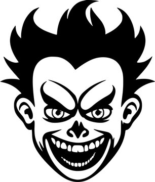 recommend clip art: Clown - High Quality Vector Logo - Vector illustration ideal for T-shirt graphic
