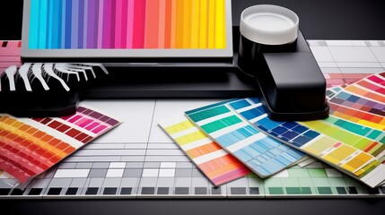 Color Calibration Swatches Represent Digital Craftsmanship in Photography and Design