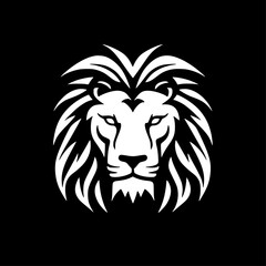 Fototapeta premium Lion | Minimalist and Simple Silhouette - Vector illustration