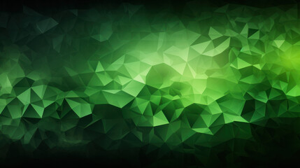 Low Poly Triangle Mosaic in Energetic Lime