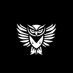 Owl | Minimalist and Simple Silhouette - Vector illustration