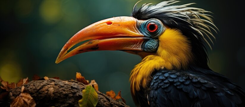 Thailands forest is the hornbills nest where it cares for its offspring
