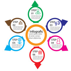 infographics set of labels