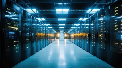 Server Room's Complex Hardware Represents Critical Infrastructure Powering Digital Services